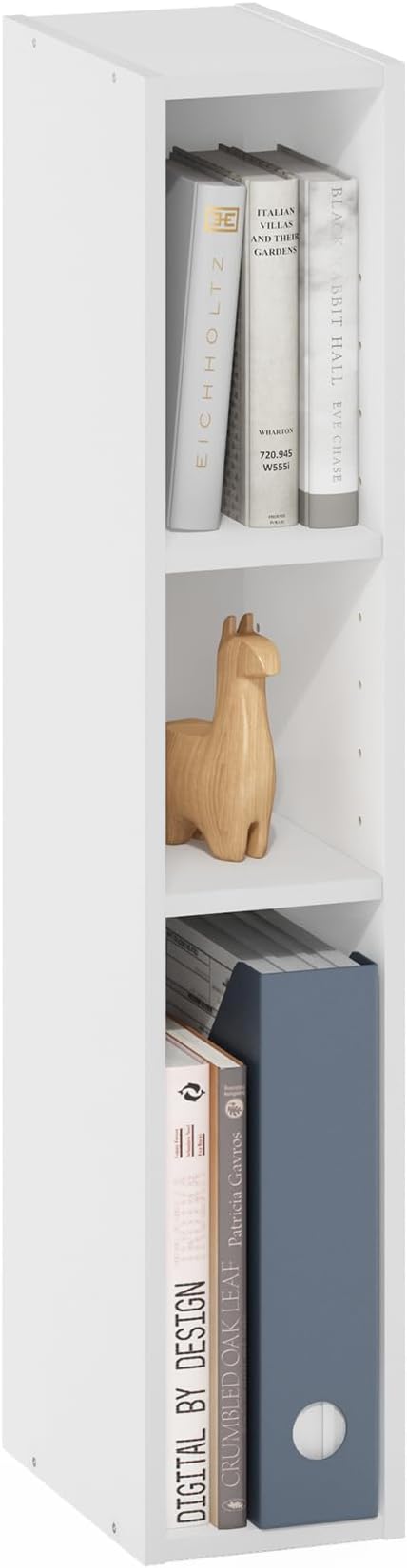 Furinno Fulda Book Shelf, 3-Tier Narrow Bookshelf, Bookcase by Furinno-FitsYourSpaceFitsYourBudget