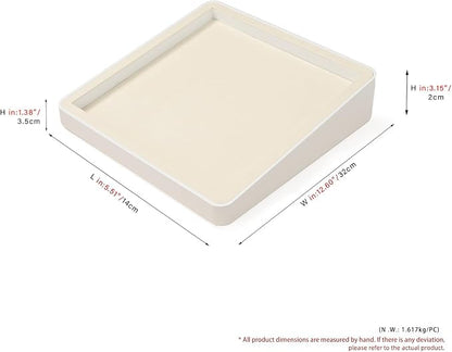Oirlv Microfiber Jewelry Tray Showcase Display Necklace Bracelet Ring Showcase - Image 8