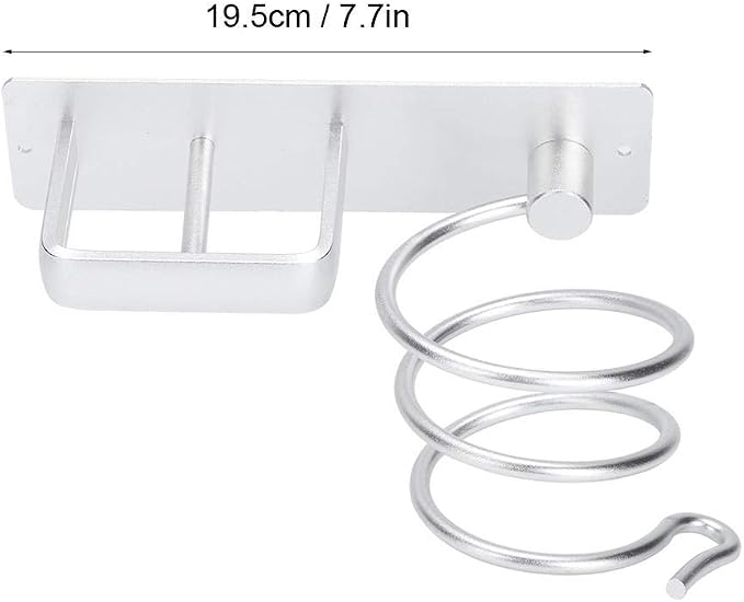 Aluminum Wall Mount Hair Care Hot Styling Tool Storage Organizer Shower Caddy - Image 3
