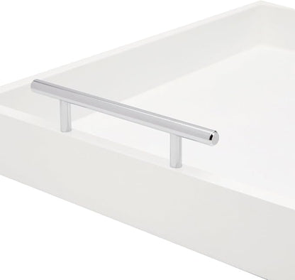 Juvale Ottoman Tray with Coasters & Interchangeable Gold & Silver Handles - Image 9