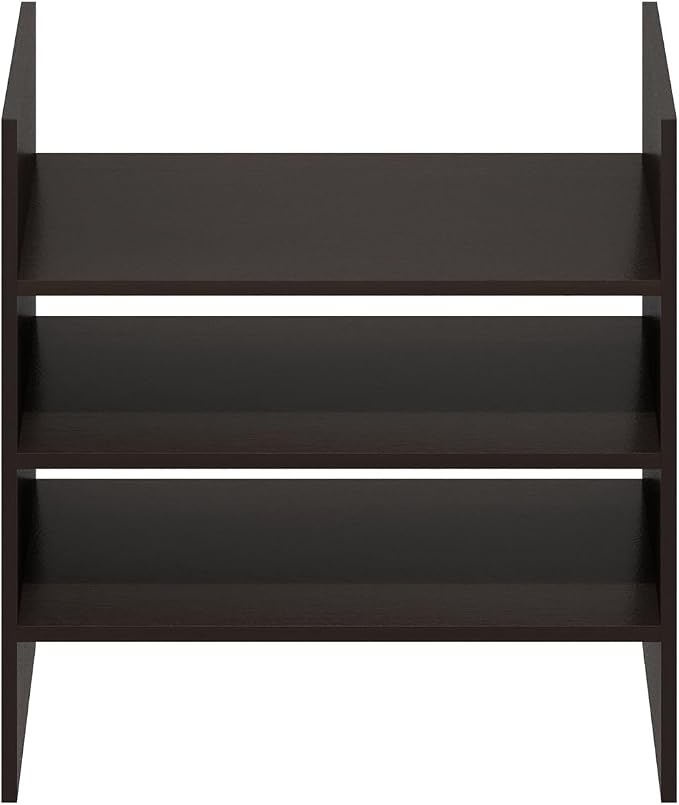 Furinno Cubicle 3-Shelf Cube Insert, Cube Organizer, Dark Oak | 13.3W x 13.4H - Image 9