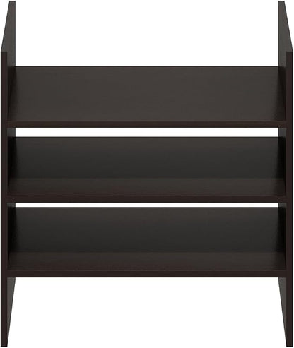 Furinno Cubicle 3-Shelf Cube Insert, Cube Organizer, Dark Oak | 13.3W x 13.4H - Image 9