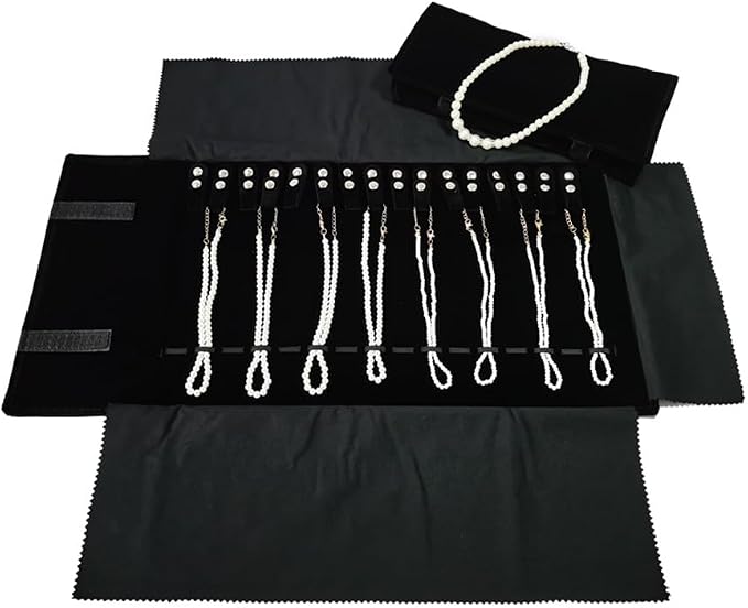 Velet Travel Jewelry Case Roll Bag Organizer - Image 3