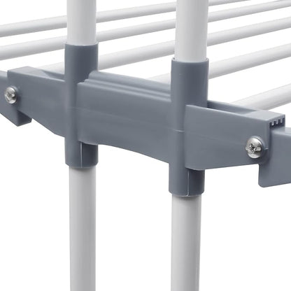 Drying Rack, 29.92*19.69*67.72inch 4 Tier Folding Clothes Drying Rack Rolling - Image 4