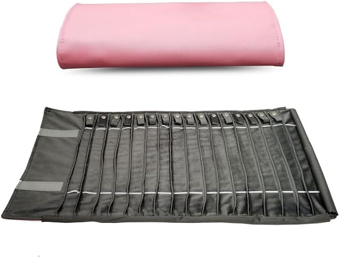 Portable Jewelry Roll Untangled Secure Necklace Travel Storage Bag Displays - Image 2