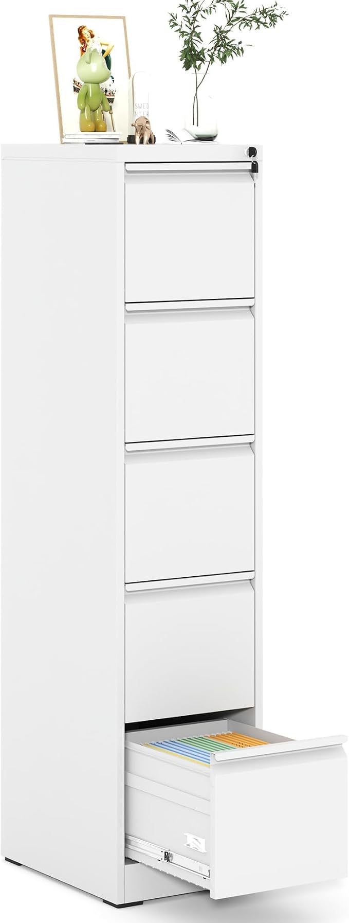 Metal File Cabinet 5 Drawers, Vertical Filing Cabinet by EKJOfficials