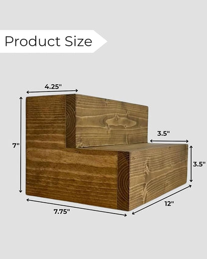 Tiered Bottle Shelf | 2 Tier Liquor Bottle Display | Bar Organization | Kitchen - Image 3