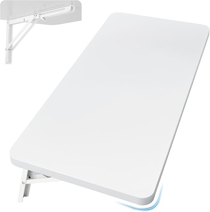 Upgrade Wall Mounted Folding Table 31.5”L x 15.7”W, Laundry Folding Table by Neoaider
