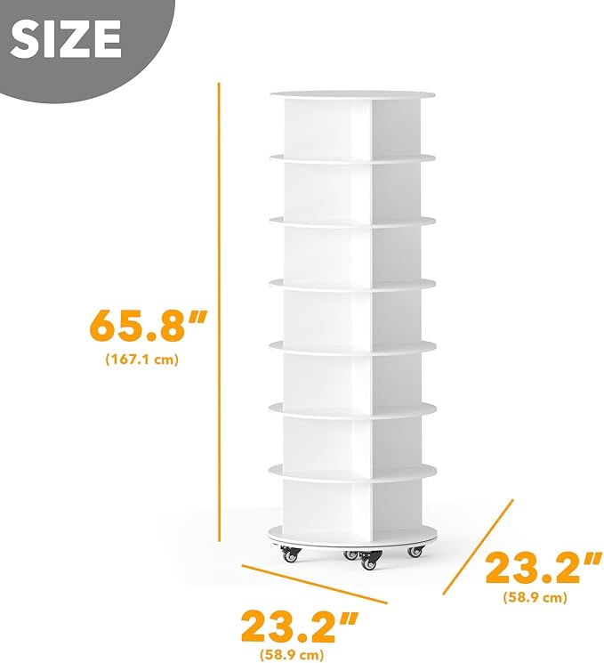 SpaceAid Spinning Shoe Rack - Image 5