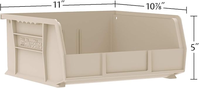 Akro-Mils 30235 AkroBins Plastic Storage Bins, Space-Saving Stackable Bins - Image 2