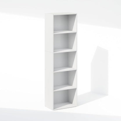 Furinno Reed Closet Organizers and Storage, 5-Tier Closet Organizer, Open Shelf - Image 3