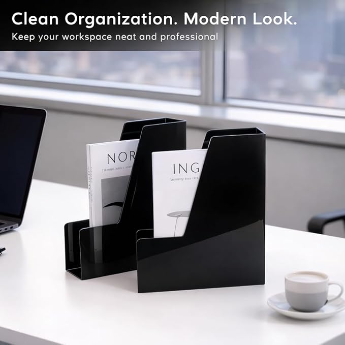 CiWiVOKi Vertical Magazine File Holder, Desk Organizer and Storage - Image 5
