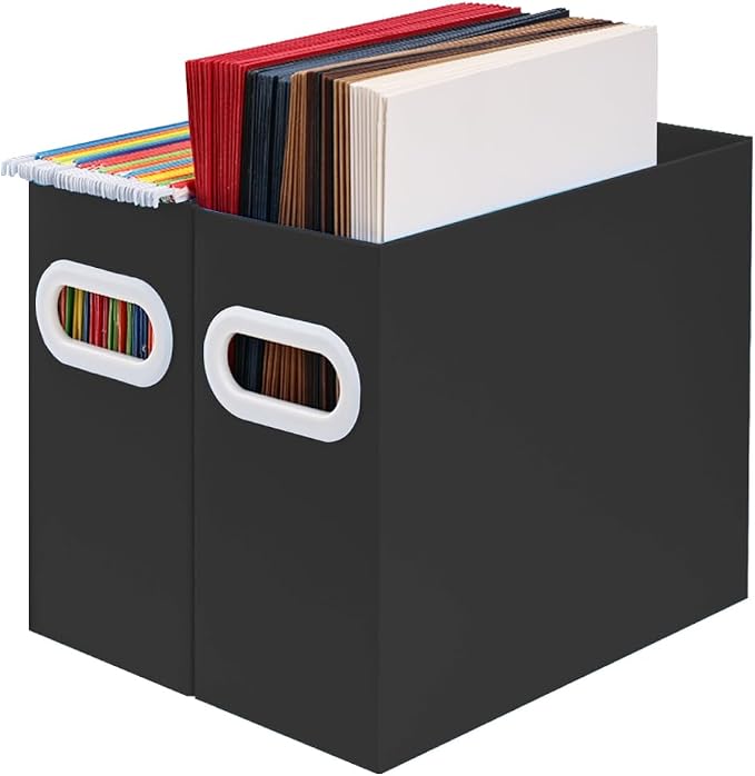 Hanging File Organizer, Cardboard File Folder Organizer by AOSRIC