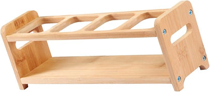 TOPINCN Rack Organizer, Storage Holder Seasoning Storage 4 Holes Shelf - Image 9