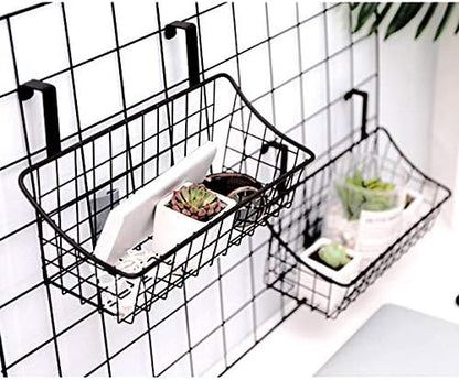 LeleCAT Basket with hook Grid Storage Basket, Hang it behind a door or on a - Image 5