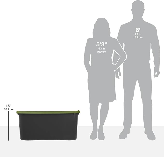 30 Gallon Plastic Storage Bin – Full-Grip Handles, Easy-Carry Stackable Heavy - Image 9