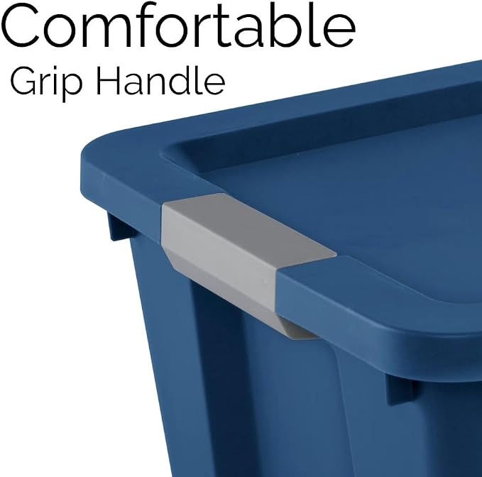 Large Storage Bin, 20 Gallon Plastic Storage Tote - Image 3