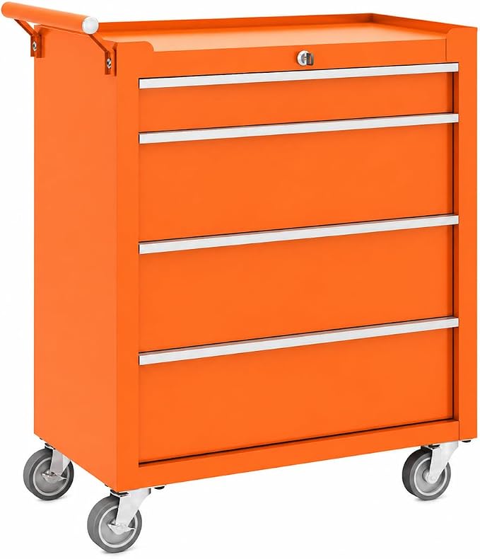 Garvee Rolling Tool Chest, 4 Drawers Tool Storage Cabinet, Toolbox by Garvee