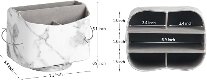 HofferRuffer Spinning Remote Control Holder, Remote Controller Holder, Remote - Image 5