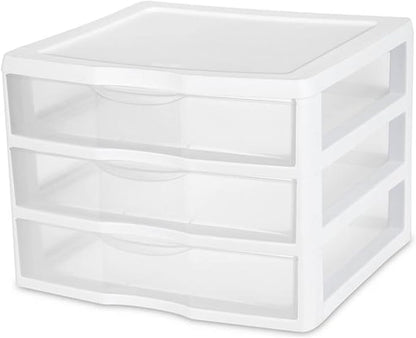 Sterilite 12-Pack Wide 3 Drawer Unit, Plastic Desktop Organizer - Image 4
