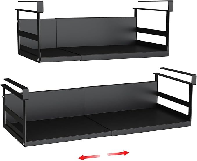 Expandable Under Cabinet Shelf Organizer by SHINEWON