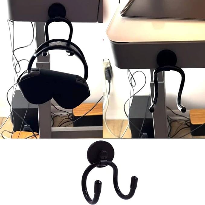 AUXPhome Magnetic Headset Holder up to 1 kg, Adjustable Headphone Holder - Image 3