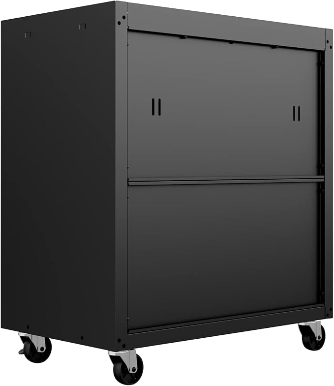 Manhattan Comfort Fortress Textured Metal 31.5" Garage Mobile Cabinet - Image 10