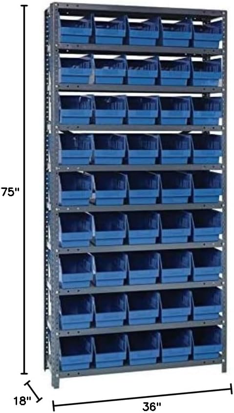 Quantum Storage Systems 1875-204BL Store More Steel Shelving Unit - Image 2