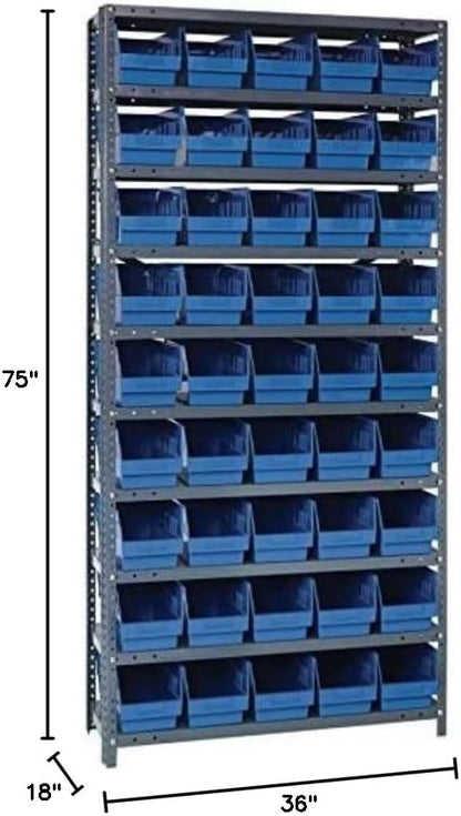 Quantum Storage Systems 1875-204BL Store More Steel Shelving Unit - Image 2