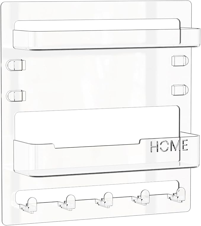 Yieach Bedside Shelf for Dorm Bed, Small Room and Nightstand, Wall Mounted - Image 9