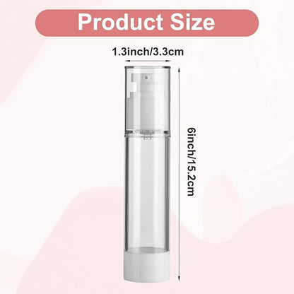 28 Pack Airless Pump Bottles 1.7 oz Travel Size Pump Bottle Lotion Container - Image 2