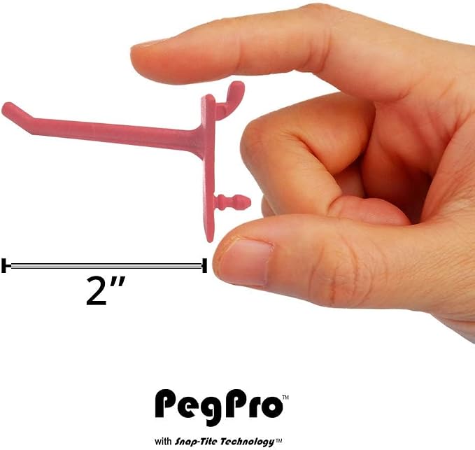 PegPro™ 2" Straight Hooks for 1/4" Pegboards - Image 6