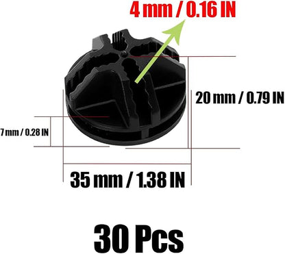 30Pcs Wire Cube Connectors, Wire Grid Cube Organizer Connector Plastic Storage - Image 2