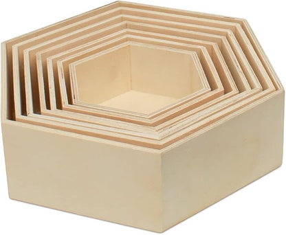 Woodpeckers Wooden Hexagon Floating Shelves - Image 4