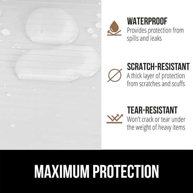 GORILLA GRIP DuraGuard Shelf Liner, 17.5x20 Non-Adhesive Cabinet Liners - Image 4