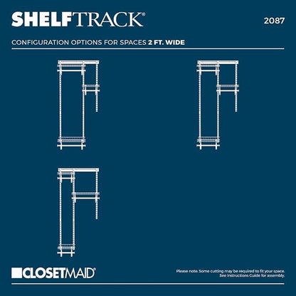 ClosetMaid ShelfTrack Wire Closet Organizer System, Adjustable from 2 to 4 Ft. - Image 4