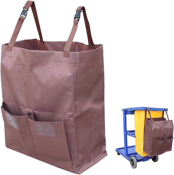 Multipurpose Housekeeping cart Bag Separate Storage Bag, Replacement Janitorial by HYFTHOME