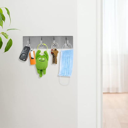 Picowe Key Holder for Wall Decorative, Adhesive Stainless Steel Key Hooks - Image 6