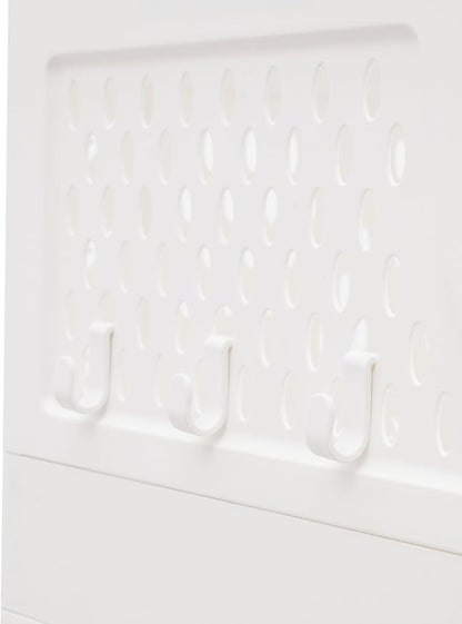 Rolling Laundry Hamper with Hanging Rod, 3-Tier Laundry Hamper Cart with 6 Hooks - Image 6