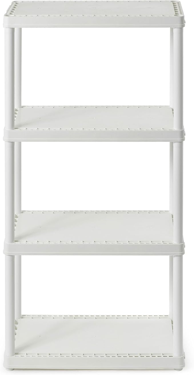 Gracious Living 4 Shelf Fixed Height Solid Light Duty Storage Unit 12 x 24 x by GraciousLiving