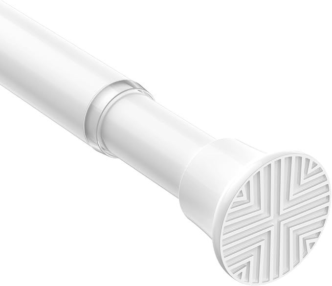Spring Tension Curtain Rod 32-76 inch, Adjustable Expandable Tension Curtain by SISELBATensionCurtainRod