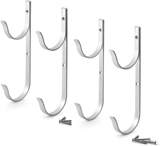 Aquatix Pro Pool Pole Hanger Premium Aluminium Holder Set, Ideal Hooks by AquatixPro
