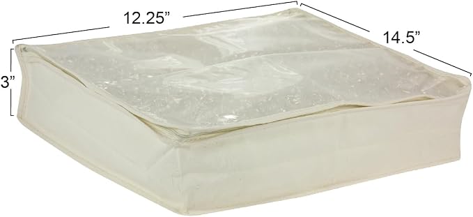 Household Essentials Canvas Sweater Storage Bags 2 Pack, Breathable Under Bed & - Image 7