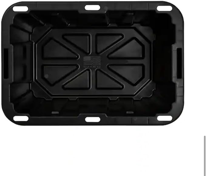 HDX Tough Polypropylene Plastic 27 Gal. Storage Tote in Black by HDX - Image 2