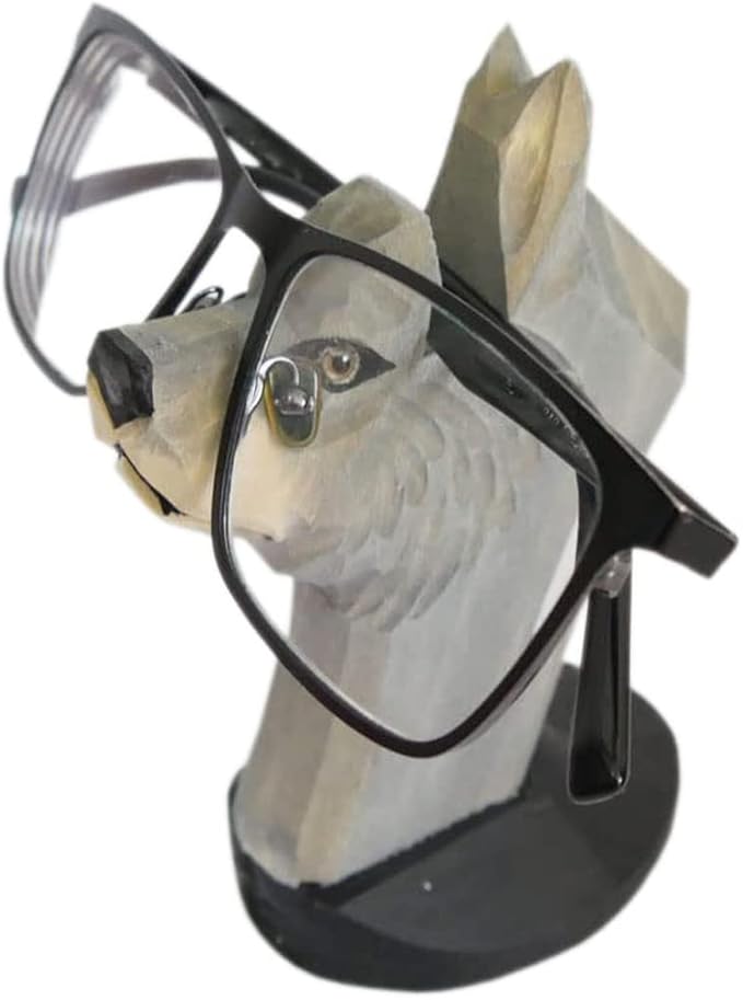 Red Dollar Handmade Wood Carved Animal Eyeglass Holder, Cute Sunglasses Display by RedDollar