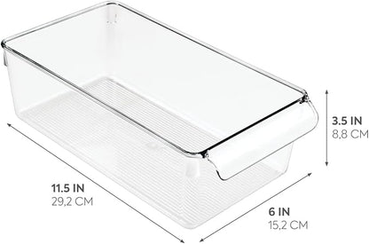 iDesign Linus Plastic Fridge and Freezer Storage Organizer Bin - Image 2