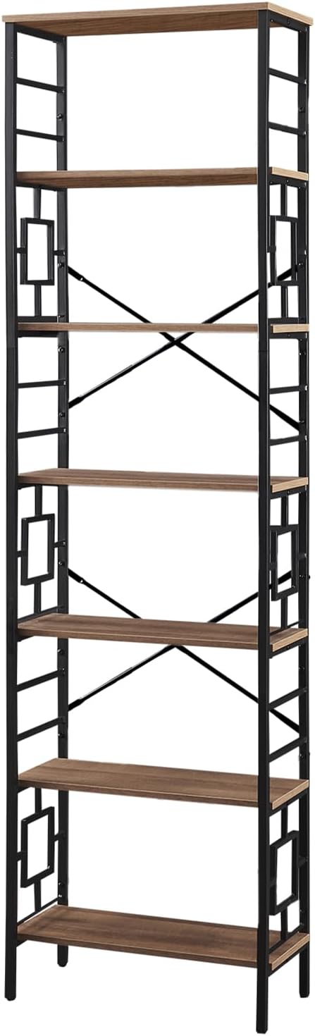 HOMISSUE Tall Bookshelf, 84 Inch Industrial Bookshelf - Image 8