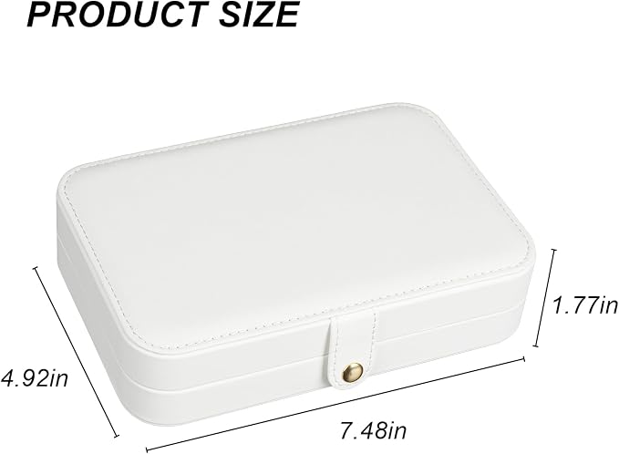 Small Jewelry Box, Travel Jewelry Case Portable Jewelry Boxes - Image 7