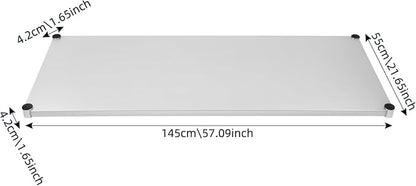 Stainless Steel Under Shelf for Workbench, 57.09x21.65 Inch Adjustable Utility - Image 3