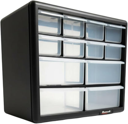 Homak 12-Drawer Parts Organizer, HA01012001 by HMC+Holdings+LLC+-+Homak